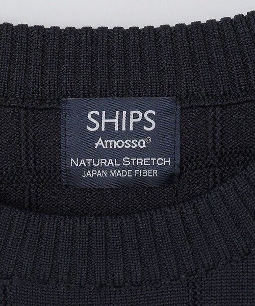 SHIPS（シップス）の「SHIPS:〈手洗い可能〉アモッサ ブロックリンクス ロングスリーブ（ニット/セーター・メンズ・ネイビー/オフホワイト/グレー・X-LARGE/LARGE/MEDIUM/SMALL）」の18枚目の写真