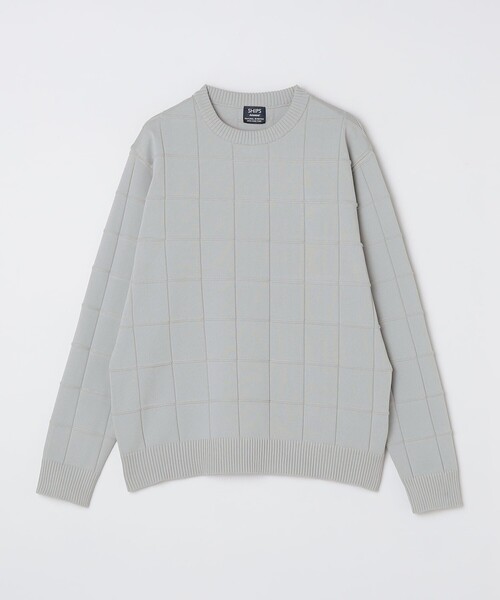 SHIPS（シップス）の「SHIPS:〈手洗い可能〉アモッサ ブロックリンクス ロングスリーブ（ニット/セーター・メンズ・ネイビー/オフホワイト/グレー・X-LARGE/LARGE/MEDIUM/SMALL）」の13枚目の写真
