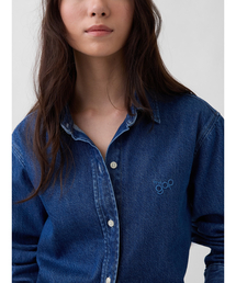 ウルトラソフトデニム GAPロゴシャツ