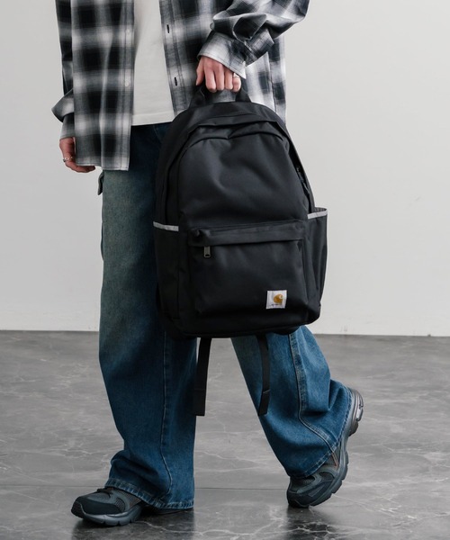 Carhartt(カーハート)の「Carhartt カーハート CLASSIC BACKPACK クラシックバックパック/ワンポイントロゴリュック(バックパック/リュック・メンズ・ブラック/ブラウン・FREE)」の5枚目の写真
