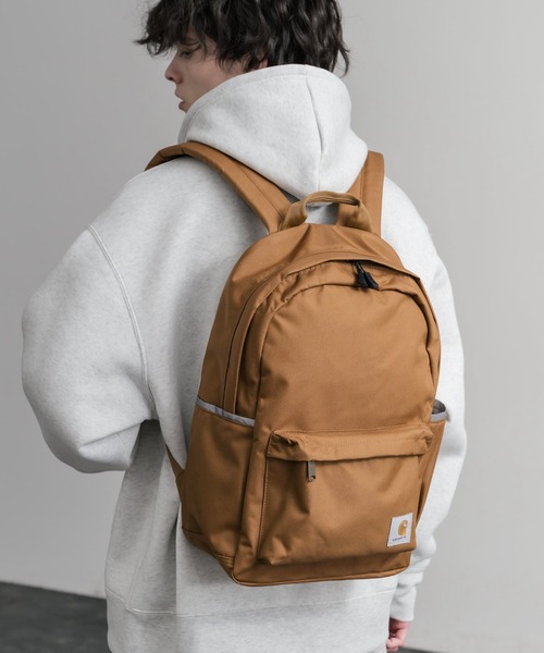 Carhartt(カーハート)の「Carhartt カーハート CLASSIC BACKPACK クラシックバックパック/ワンポイントロゴリュック(バックパック/リュック・メンズ・ブラック/ブラウン・FREE)」の8枚目の写真