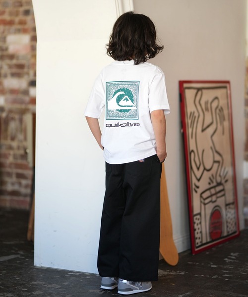 Quiksilver(クイックシルバー)の「【ムラサキスポーツ限定】QUIKSILVER/クイックシルバー キッズ 半袖 Tシャツ バックプリント KST261602M(Tシャツ/カットソー・キッズ・ブラック/ホワイト/ライトグレー・160cm/150cm/140cm/130cm)」の7枚目の写真