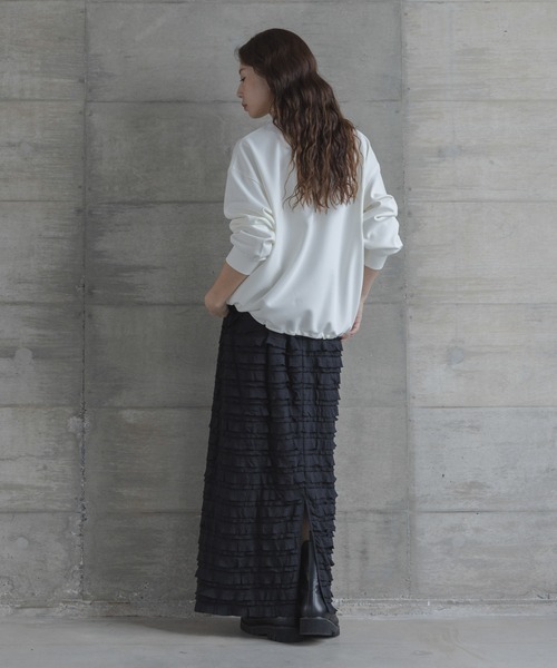 URBAN RESEARCH Sonny Label（アーバンリサーチサニーレーベル）の「『WEB限定』カットフリルナロースカート（スカート・レディース・ブラック・TALL/LARGE/MEDIUM/SMALL）」の7枚目の写真