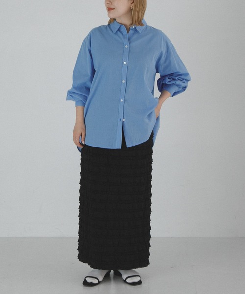 URBAN RESEARCH Sonny Label（アーバンリサーチサニーレーベル）の「『WEB限定』カットフリルナロースカート（スカート・レディース・ブラック・TALL/LARGE/MEDIUM/SMALL）」の12枚目の写真