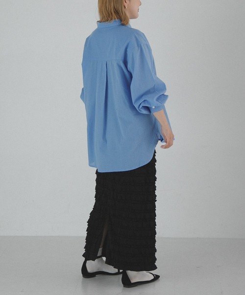 URBAN RESEARCH Sonny Label（アーバンリサーチサニーレーベル）の「『WEB限定』カットフリルナロースカート（スカート・レディース・ブラック・TALL/LARGE/MEDIUM/SMALL）」の14枚目の写真