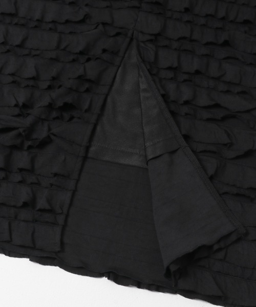 URBAN RESEARCH Sonny Label（アーバンリサーチサニーレーベル）の「『WEB限定』カットフリルナロースカート（スカート・レディース・ブラック・TALL/LARGE/MEDIUM/SMALL）」の15枚目の写真