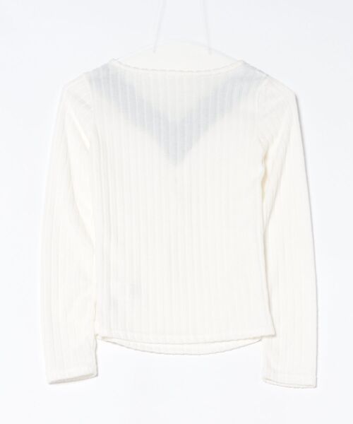 STAY MOTION（ステイモーション）の「【WEB限定】レースレイヤード風Vネックニットトップス［韓国ファッション カジュアル］≪新作≫（ニット/セーター・レディース・チャコールグレー/オフホワイト/グレー・F）」の11枚目の写真