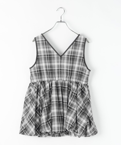 PAGEBOY（ページボーイ）の「シアーチェックバルーンチュニ（その他トップス・レディース・イエロー/ブルー/ブラック・FREE）」の10枚目の写真