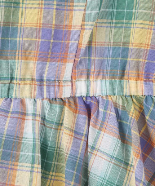 PAGEBOY（ページボーイ）の「シアーチェックバルーンチュニ（その他トップス・レディース・イエロー/ブルー/ブラック・FREE）」の4枚目の写真