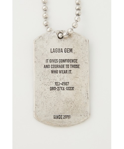 LAGUA GEM(ラグアジェム)の「DOG TAG ネックレス(ネックレス・レディース・シルバー・FREE)」の3枚目の写真