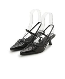 LILY BROWN（リリーブラウン）の「レースアップスリングバッグパンプス（パンプス）」