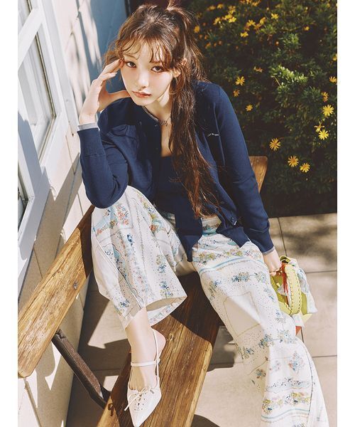 LILY BROWN（リリーブラウン）の「レースアップスリングバッグパンプス（パンプス・レディース・オフホワイト/ブラック/ライトブルー・S/M/L）」の10枚目の写真