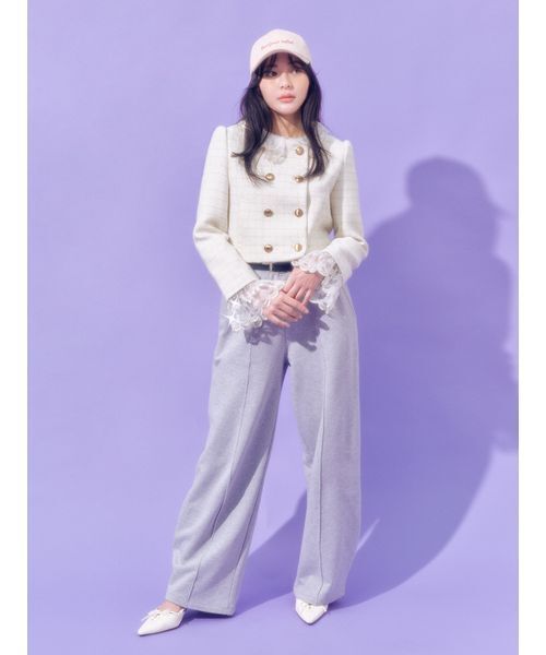 LILY BROWN（リリーブラウン）の「レースアップスリングバッグパンプス（パンプス・レディース・オフホワイト/ブラック/ライトブルー・S/M/L）」の21枚目の写真