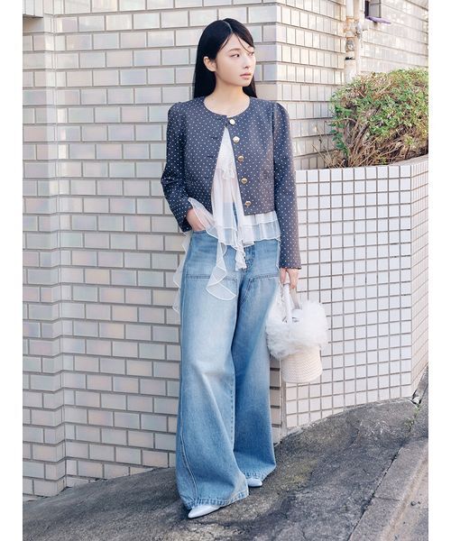 LILY BROWN（リリーブラウン）の「レースアップスリングバッグパンプス（パンプス・レディース・オフホワイト/ブラック/ライトブルー・S/M/L）」の22枚目の写真