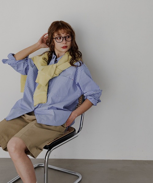 BAYFLOW（ベイフロー）の「[セットアップ着用可能]タックハーフパンツ（その他パンツ・レディース・チャコールグレー/ベージュ・SMALL/MEDIUM）」の16枚目の写真