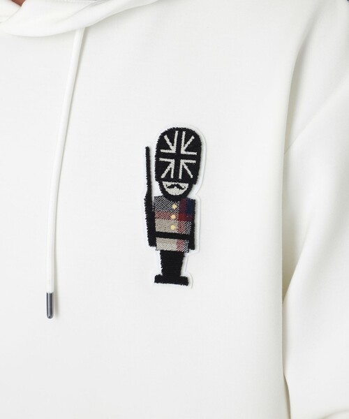 BLACK LABEL CRESTBRIDGE(ブラックレーベル・クレストブリッジ)の「ヨークチェックガーズマンワッペンフーディー(パーカー・メンズ・ブラック/オフホワイト・S/L/XL/M)」の9枚目の写真