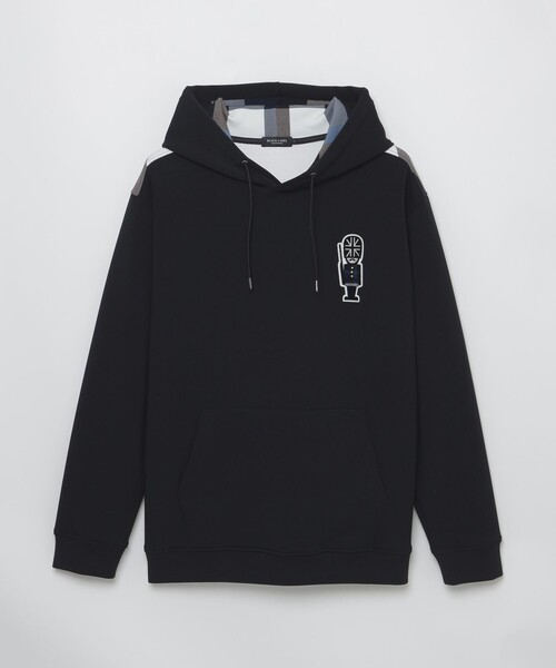 BLACK LABEL CRESTBRIDGE(ブラックレーベル・クレストブリッジ)の「ヨークチェックガーズマンワッペンフーディー(パーカー・メンズ・ブラック/オフホワイト・S/L/XL/M)」の18枚目の写真