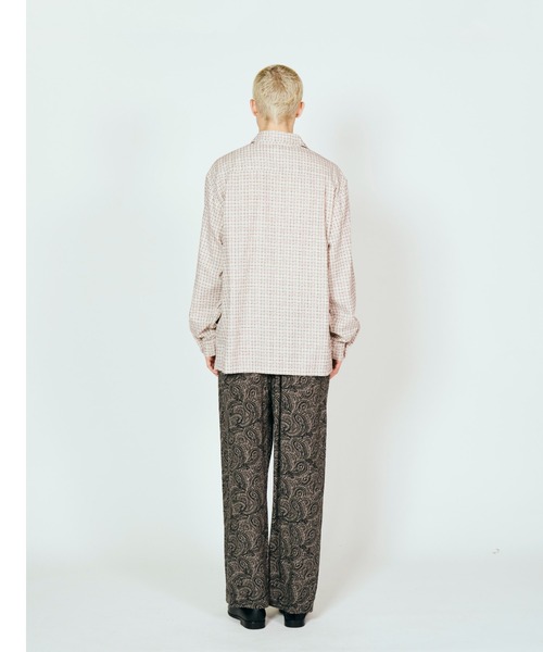 2AM(ツーエイエム)の「DELMAR デルマー / PRINTED COTTON CHECK SHIRT(シャツ/ブラウス・メンズ・グレー/ブラック/ホワイト・SMALL/MEDIUM/LARGE)」の5枚目の写真