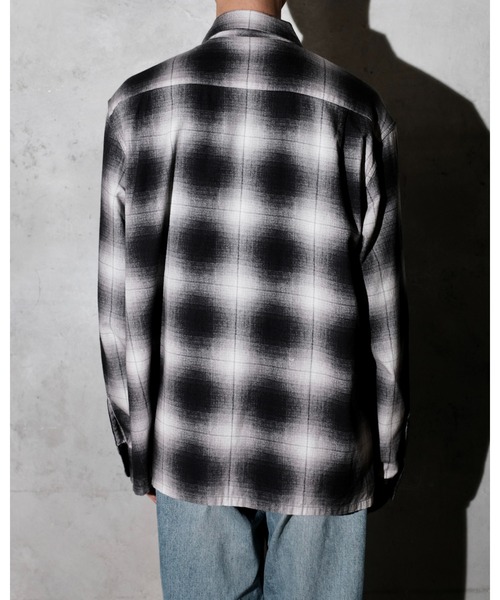 2AM(ツーエイエム)の「DELMAR デルマー / PRINTED COTTON CHECK SHIRT(シャツ/ブラウス・メンズ・グレー/ブラック/ホワイト・SMALL/MEDIUM/LARGE)」の11枚目の写真