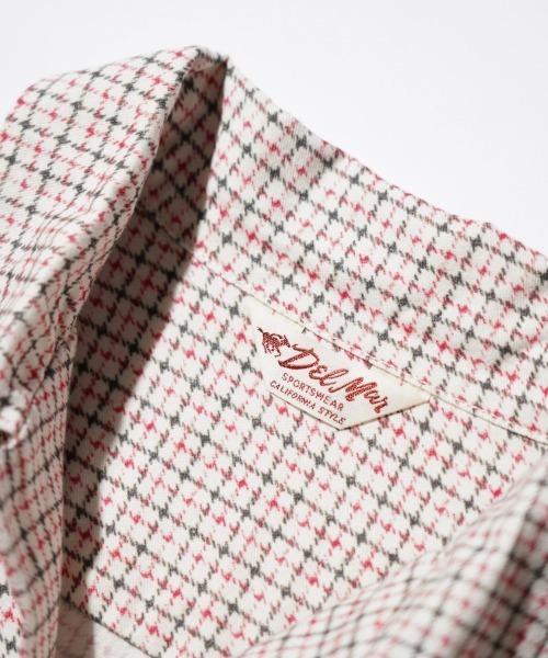 2AM(ツーエイエム)の「DELMAR デルマー / PRINTED COTTON CHECK SHIRT(シャツ/ブラウス・メンズ・グレー/ブラック/ホワイト・SMALL/MEDIUM/LARGE)」の22枚目の写真
