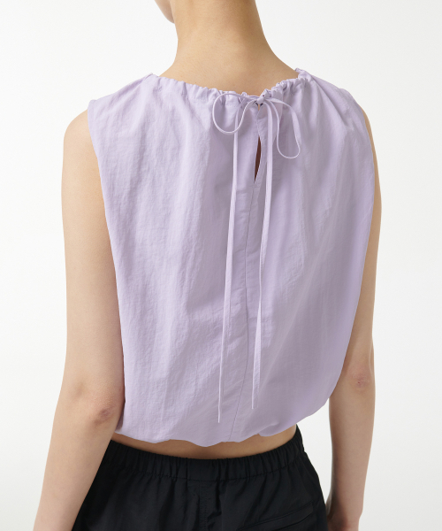 MUSINSA STANDARD WOMAN（ムシンサスタンダードウーマン）の「ウィメンズ ナイロンボリュームスリーブレストップ [ラベンダー]（Tシャツ/カットソー・レディース・その他・S/M/L）」の5枚目の写真