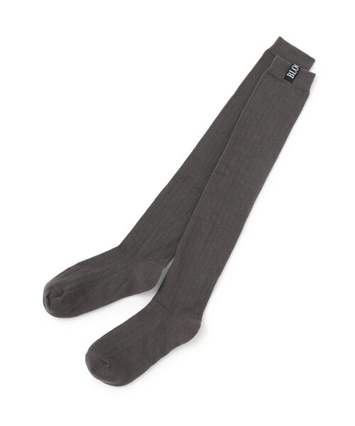 LOVETOXIC(ラブトキシック)の「ピスネームニーハイソックス(ソックス/靴下・キッズ・ブラック/オフホワイト/チャコール・23-25cm/20-22cm)」の3枚目の写真