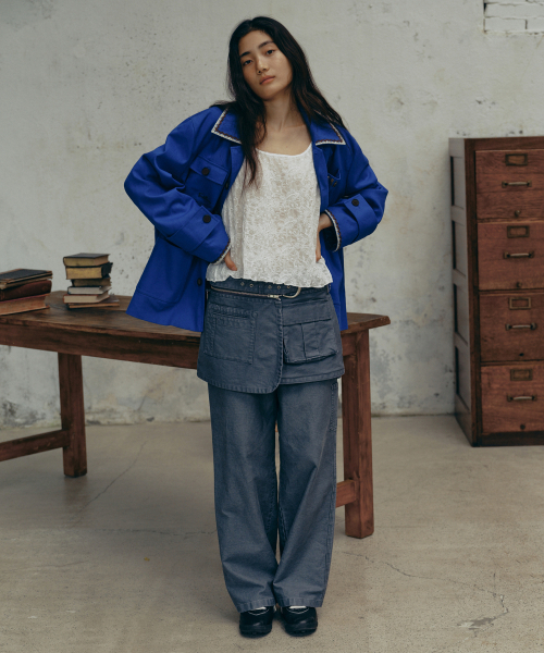 FRITUR（フリーター）の「Carpenter Work Pants Grey_F243PT03（その他パンツ・レディース・グレー・S/M）」の3枚目の写真