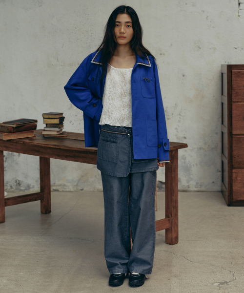 FRITUR（フリーター）の「Carpenter Work Pants Grey_F243PT03（その他パンツ・レディース・グレー・S/M）」の4枚目の写真