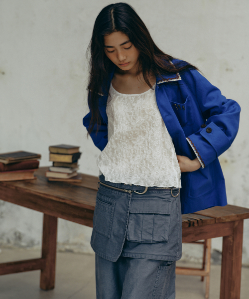 FRITUR（フリーター）の「Carpenter Work Pants Grey_F243PT03（その他パンツ・レディース・グレー・S/M）」の5枚目の写真