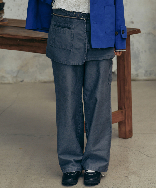 FRITUR（フリーター）の「Carpenter Work Pants Grey_F243PT03（その他パンツ・レディース・グレー・S/M）」の6枚目の写真