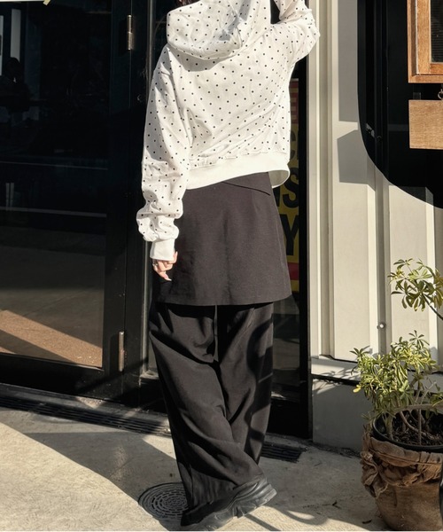 nemne store(ネンネストア)の「リボンジップパーカー(パーカー・レディース・グレー系/ホワイト系・SMALL/MEDIUM)」の6枚目の写真