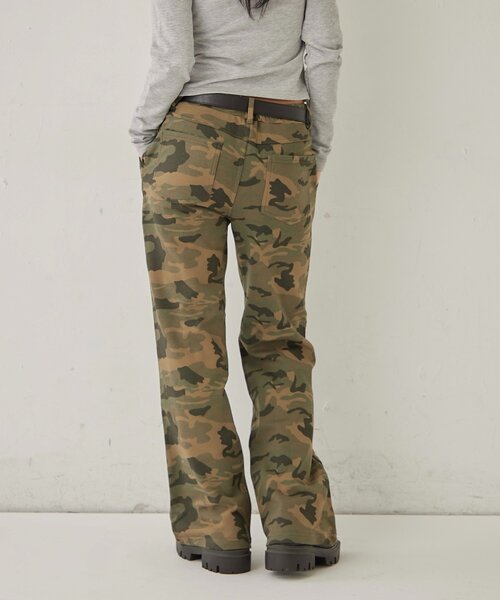 WHO'S WHO gallery（フーズフーギャラリー）の「スウェットミディフレアスタッズパンツ（スウェットパンツ・レディース・ブラック/グレー/カーキ・FREE）」の16枚目の写真