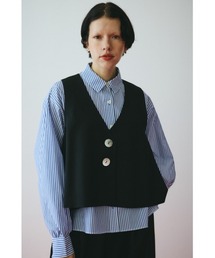 HeRIN.CYE（ヘリンドットサイ）の「A line vest　　Aラインベスト（ベスト）」