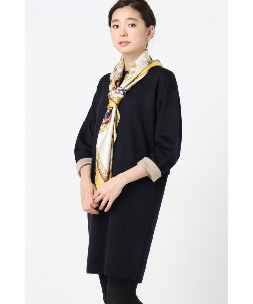 La TOTALITE（ラトータリテ）の「アソートビジューWフェイス ワンピース◆（ワンピース・レディース・チャコールグレー/ネイビー/ブラック・36/38）」の3枚目の写真