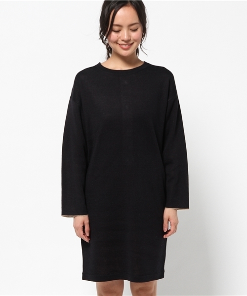 La TOTALITE（ラトータリテ）の「アソートビジューWフェイス ワンピース◆（ワンピース・レディース・チャコールグレー/ネイビー/ブラック・36/38）」の15枚目の写真