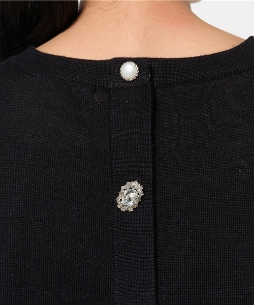 La TOTALITE（ラトータリテ）の「アソートビジューWフェイス ワンピース◆（ワンピース・レディース・チャコールグレー/ネイビー/ブラック・36/38）」の20枚目の写真