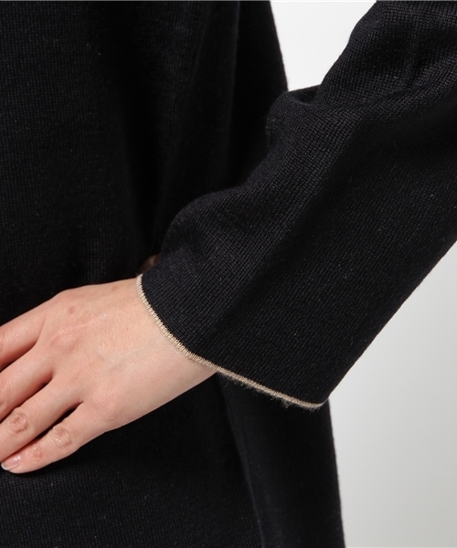 La TOTALITE（ラトータリテ）の「アソートビジューWフェイス ワンピース◆（ワンピース・レディース・チャコールグレー/ネイビー/ブラック・36/38）」の9枚目の写真