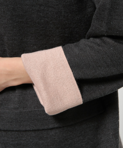 La TOTALITE（ラトータリテ）の「アソートビジューWフェイス ワンピース◆（ワンピース・レディース・チャコールグレー/ネイビー/ブラック・36/38）」の4枚目の写真