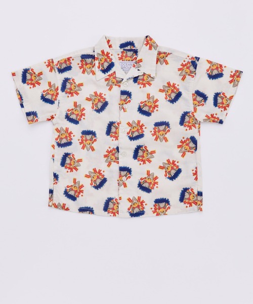 Ocean&Ground（オーシャン&グラウンド）の「ｻﾝﾌﾗﾝｼｽｺｼﾃｨｼｬﾂ（シャツ/ブラウス・キッズ・オフホワイト/マルチ/チャコール/グリーン・120/110/100/90/140/130）」の2枚目の写真