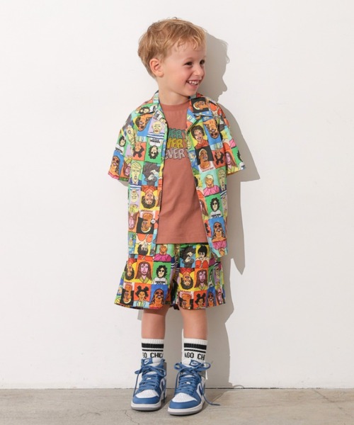 Ocean&Ground（オーシャン&グラウンド）の「ｻﾝﾌﾗﾝｼｽｺｼﾃｨｼｬﾂ（シャツ/ブラウス・キッズ・オフホワイト/マルチ/チャコール/グリーン・120/110/100/90/140/130）」の7枚目の写真