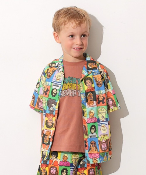 Ocean&Ground（オーシャン&グラウンド）の「ｻﾝﾌﾗﾝｼｽｺｼﾃｨｼｬﾂ（シャツ/ブラウス・キッズ・オフホワイト/マルチ/チャコール/グリーン・120/110/100/90/140/130）」の5枚目の写真