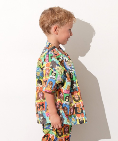 Ocean&Ground（オーシャン&グラウンド）の「ｻﾝﾌﾗﾝｼｽｺｼﾃｨｼｬﾂ（シャツ/ブラウス・キッズ・オフホワイト/マルチ/チャコール/グリーン・120/110/100/90/140/130）」の6枚目の写真