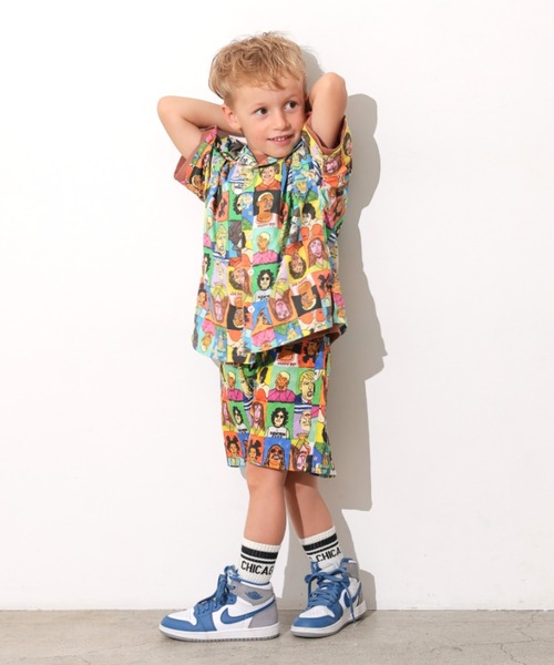 Ocean&Ground（オーシャン&グラウンド）の「ｻﾝﾌﾗﾝｼｽｺｼﾃｨｼｬﾂ（シャツ/ブラウス・キッズ・オフホワイト/マルチ/チャコール/グリーン・120/110/100/90/140/130）」の9枚目の写真