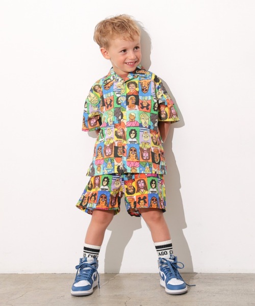 Ocean&Ground（オーシャン&グラウンド）の「ｻﾝﾌﾗﾝｼｽｺｼﾃｨｼｬﾂ（シャツ/ブラウス・キッズ・オフホワイト/マルチ/チャコール/グリーン・120/110/100/90/140/130）」の10枚目の写真