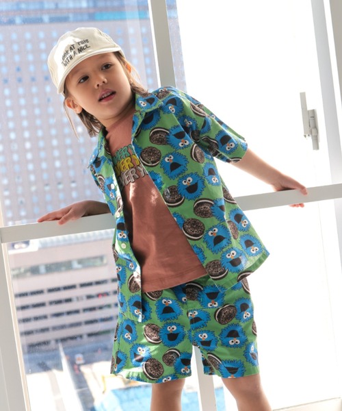 Ocean&Ground（オーシャン&グラウンド）の「ｻﾝﾌﾗﾝｼｽｺｼﾃｨｼｬﾂ（シャツ/ブラウス・キッズ・オフホワイト/マルチ/チャコール/グリーン・120/110/100/90/140/130）」の12枚目の写真