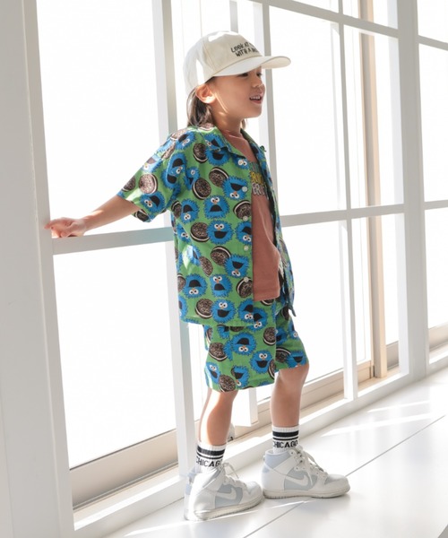 Ocean&Ground（オーシャン&グラウンド）の「ｻﾝﾌﾗﾝｼｽｺｼﾃｨｼｬﾂ（シャツ/ブラウス・キッズ・オフホワイト/マルチ/チャコール/グリーン・120/110/100/90/140/130）」の13枚目の写真