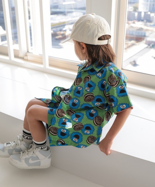 Ocean&Ground（オーシャン&グラウンド）の「ｻﾝﾌﾗﾝｼｽｺｼﾃｨｼｬﾂ（シャツ/ブラウス・キッズ・オフホワイト/マルチ/チャコール/グリーン・120/110/100/90/140/130）」の15枚目の写真