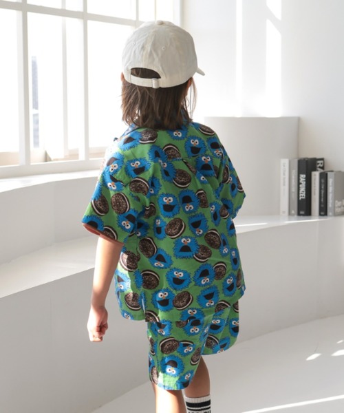 Ocean&Ground（オーシャン&グラウンド）の「ｻﾝﾌﾗﾝｼｽｺｼﾃｨｼｬﾂ（シャツ/ブラウス・キッズ・オフホワイト/マルチ/チャコール/グリーン・120/110/100/90/140/130）」の16枚目の写真