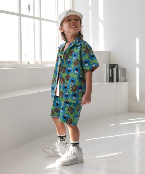 Ocean&Ground（オーシャン&グラウンド）の「ｻﾝﾌﾗﾝｼｽｺｼﾃｨｼｬﾂ（シャツ/ブラウス・キッズ・オフホワイト/マルチ/チャコール/グリーン・120/110/100/90/140/130）」の17枚目の写真