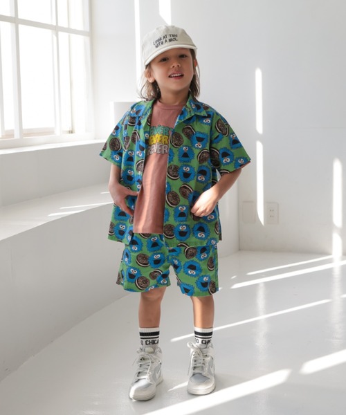 Ocean&Ground（オーシャン&グラウンド）の「ｻﾝﾌﾗﾝｼｽｺｼﾃｨｼｬﾂ（シャツ/ブラウス・キッズ・オフホワイト/マルチ/チャコール/グリーン・120/110/100/90/140/130）」の18枚目の写真